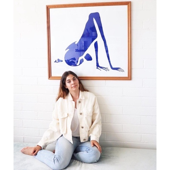 NWT BOYISH X NINA KLEIN Minimalist Graphic Art Print Short Sleeve Crewneck Tee S - Picture 5 of 8